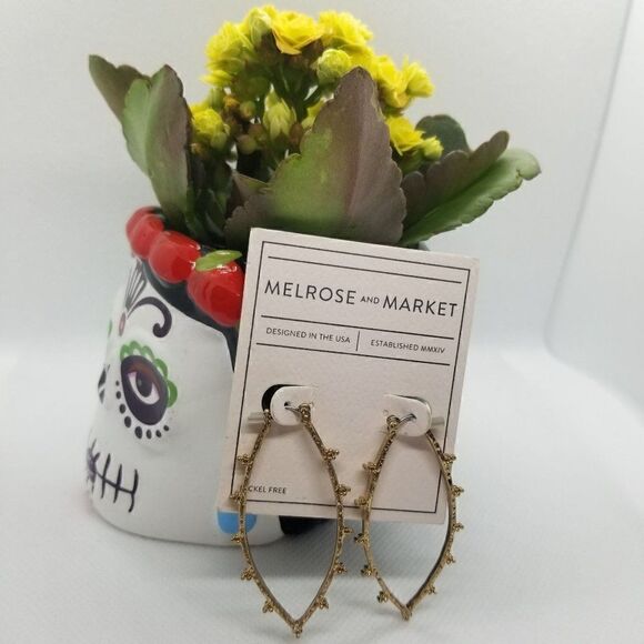 Melrose and Market Teardrop Hoop Earrings - Picture 1 of 6